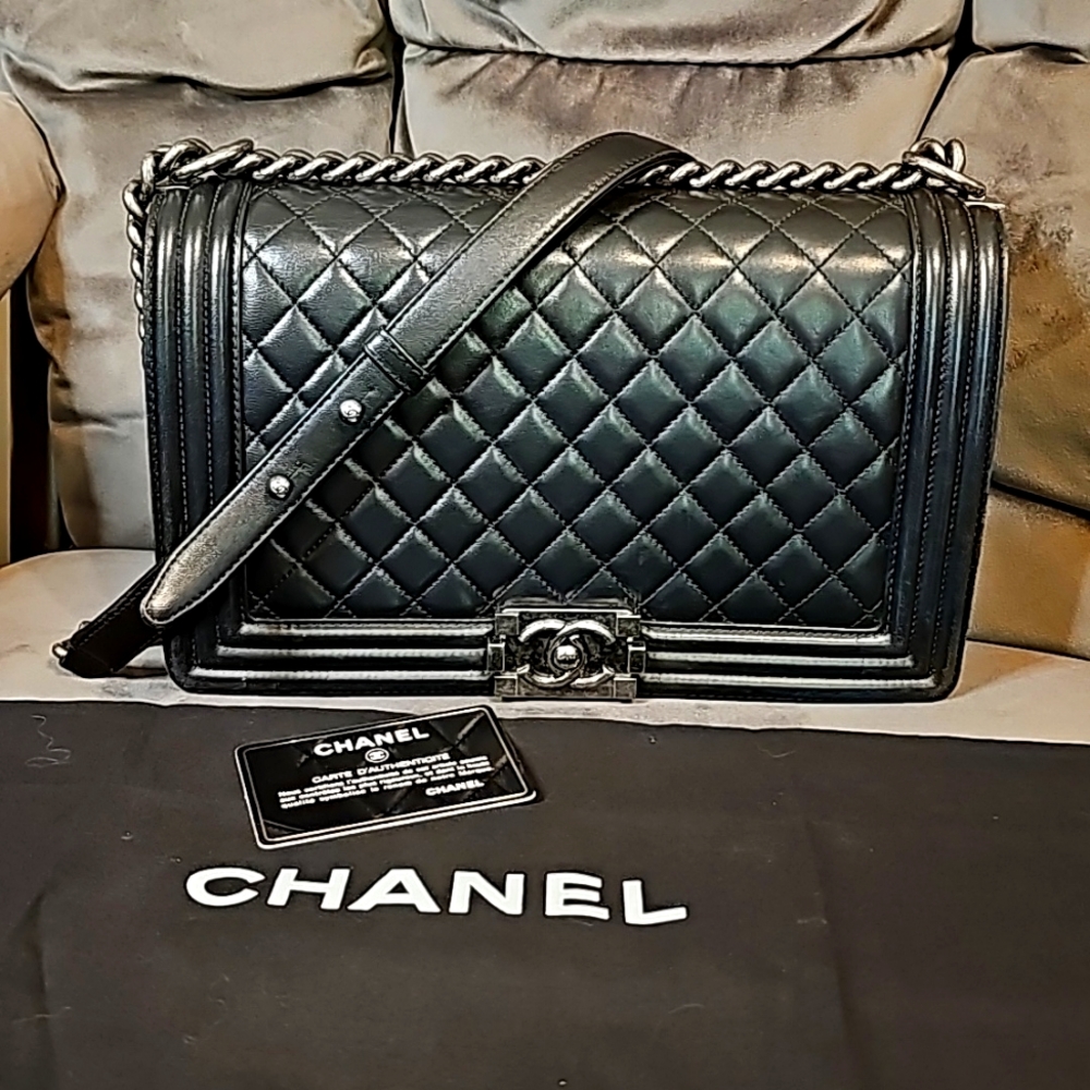 Authentic Chanel Medium Boy Flap - image 1
